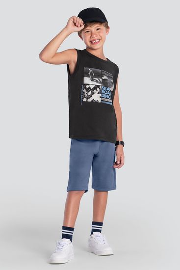 Conjunto infantil menino de skate em puff Brandili - 12