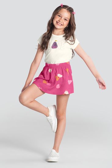 Conjunto infantil menina de frutinhas Brandili - 10
