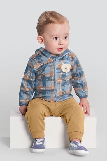 Conjunto bebê menino de ursinho Brandili Baby - M