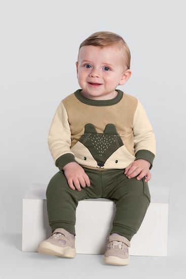 Conjunto bebê menino de ursinho Brandili Baby - M