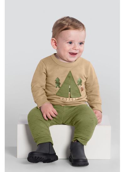 Conjunto bebê menino de cachorrinho Brandili Baby - G