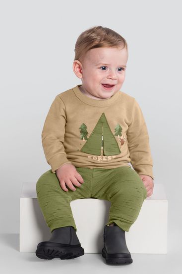 Conjunto bebê menino de cachorrinho Brandili Baby - M
