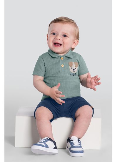 Conjunto bebê menino de cachorrinho Brandili Baby - 2