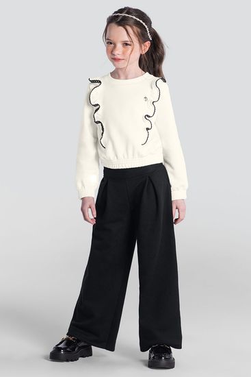 Conjunto infantil menina com babado Mundi - 12