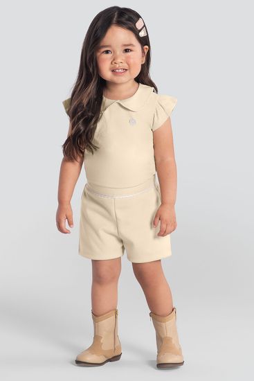 Conjunto infantil menina com babado Mundi - 2