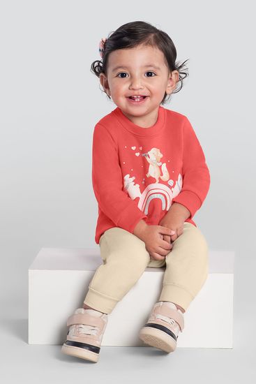 Conjunto infantil menina de arco-íris com glitter Brandili - 1