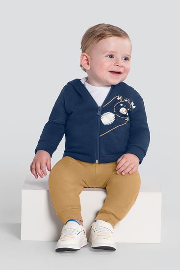 Conjunto infantil menino de ursinho Brandili - 3