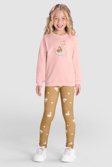 Conjunto infantil menina charmoso brilhante Brandili - 10