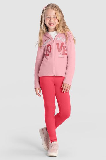 Conjunto infantil menina escrita em glitter Brandili - 12