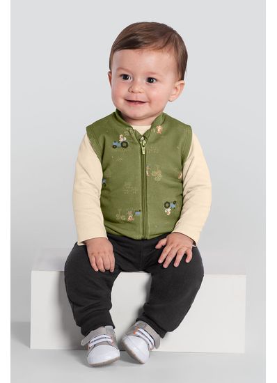 Conjunto bebê menino de cachorrinho Brandili Baby - G