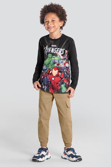 Camiseta infantil menino Os Vingadores Brandili - 10