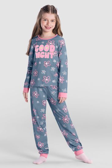 Pijama brilha no escuro infantil menina Brandili  - 10