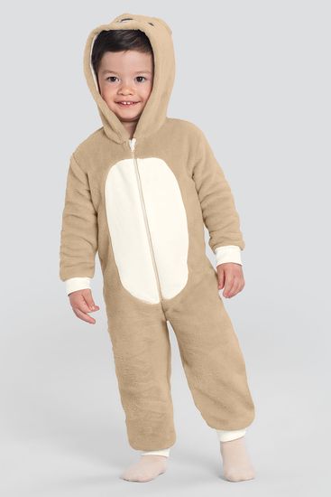 Macacão pijama infantil unissex de ursinho Brandili - 2