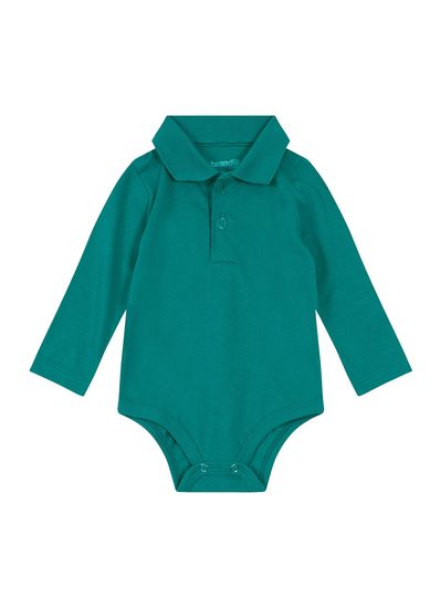 Body Polo Básico Bebê Menino De Cotton Brandili Baby