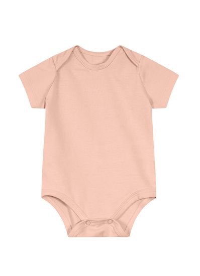 Body bebê unissex de cotton com cor lisa Brandili Baby - G