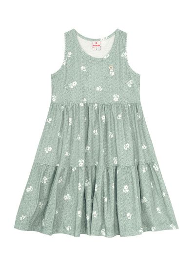 Vestido infantil menina mini flores Brandili - 10