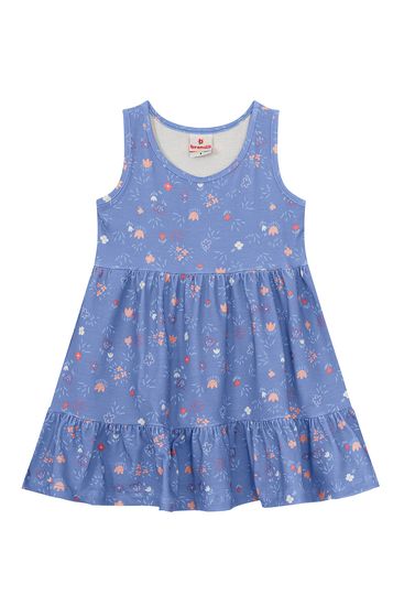 Vestido infantil menina florzinhas delicadas Brandili  - 1