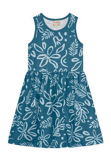 Vestido infantil menina com flores Brandili  - 10