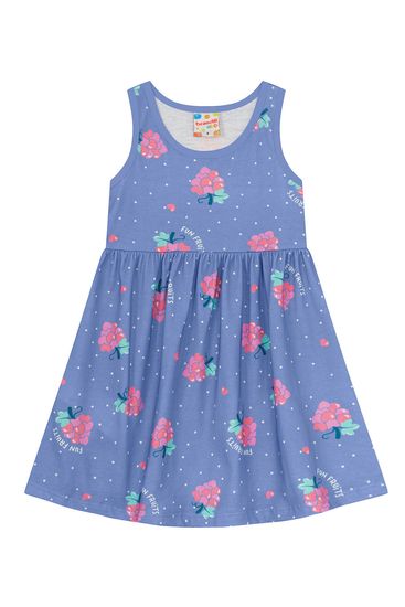 Vestido infantil menina florido Brandili - 1