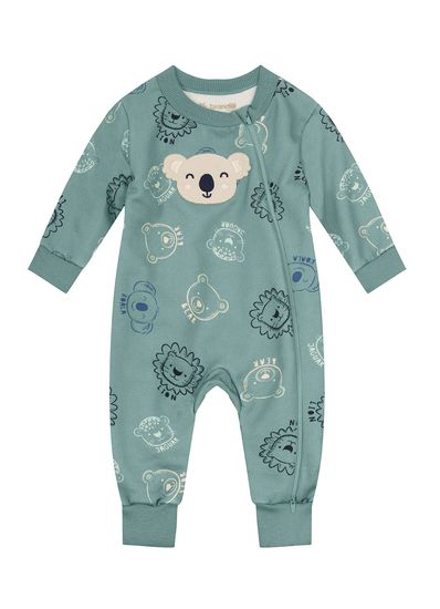 Macacão moletom bebê menino coala Brandili Baby - G