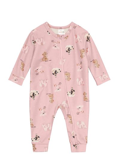 Macacão bebê unissex de bichinhos Brandili Baby - G