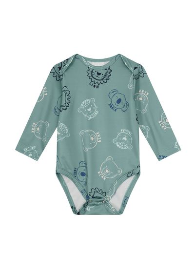 Body bebê unissex de bichinhos térmico Brandili Baby - G