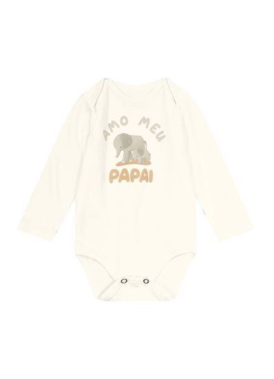 Body bebê unissex elefantinho Brandili Baby - G