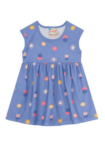 Vestido infantil menina colorido Brandili - 1