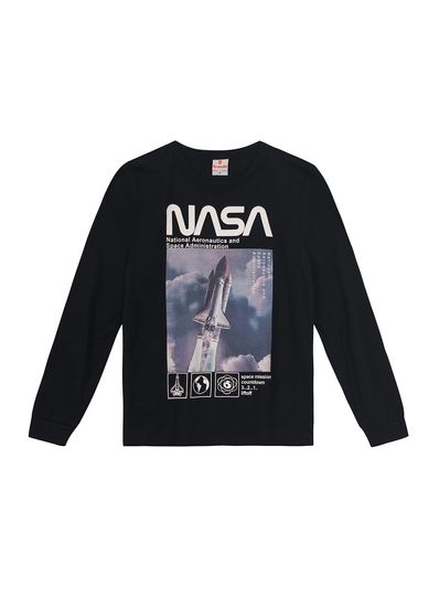 Camiseta infantil menino Nasa metalizada Brandili - 10