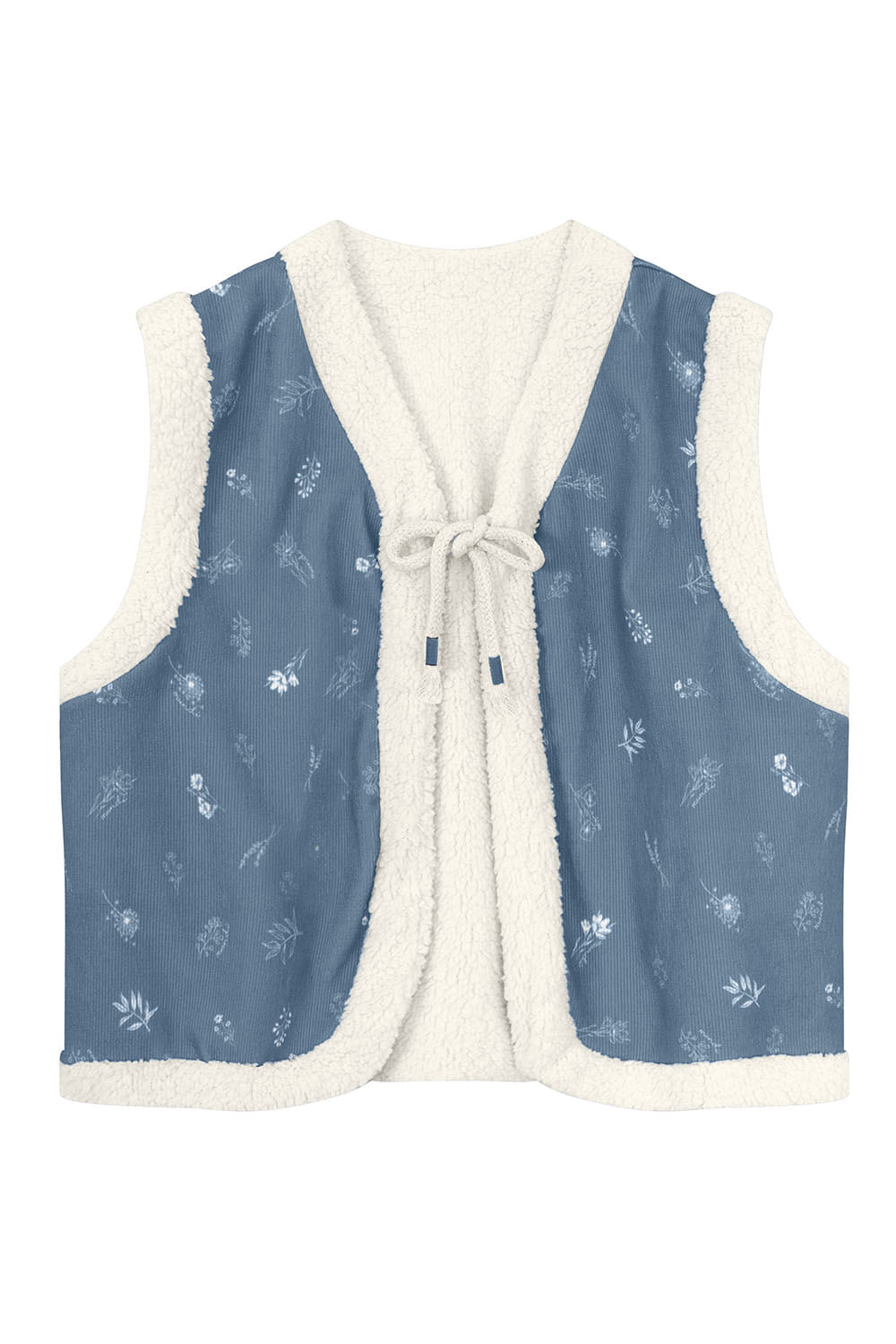 Colete infantil menina floral Mundi