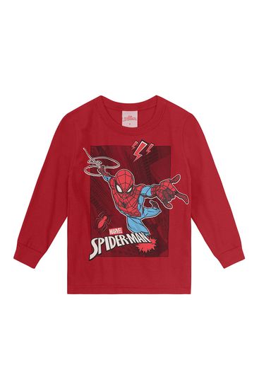 Camiseta infantil menino do Homem-Aranha brilha no escuro Brandili - 1