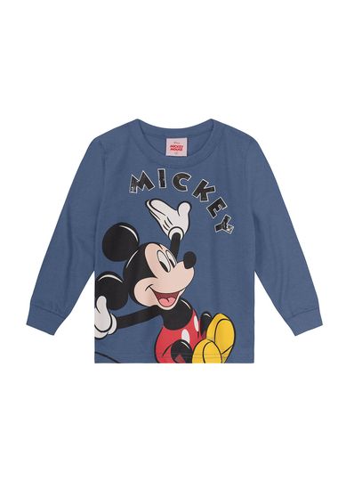 Camiseta infantil menino do Mickey Mouse em gel Brandili - 1