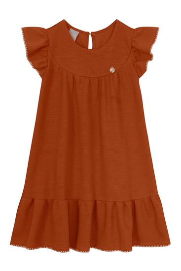 Vestido infantil menina com babado Mundi - 10