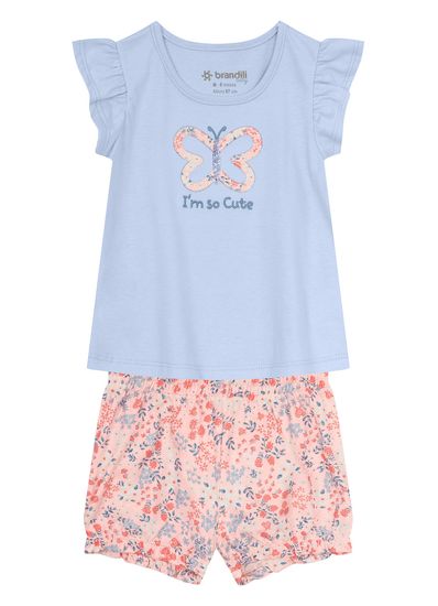 Conjunto bebê menina de borboleta Brandili Baby - G