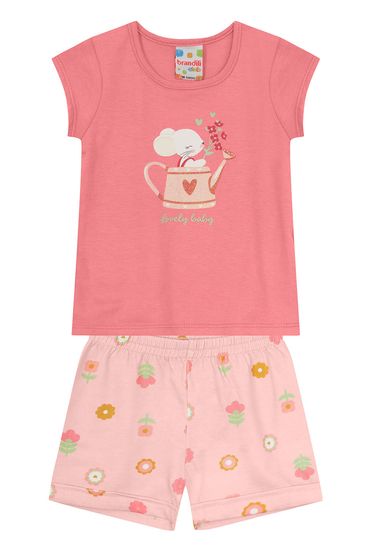 Conjunto infantil menina de coelhinho Brandili - 1
