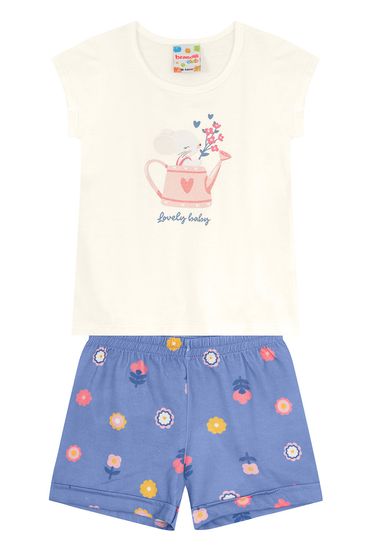 Conjunto infantil menina de coelhinho Brandili - 1