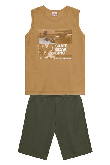 Conjunto infantil menino de skate em puff Brandili - 12