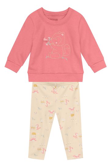 Conjunto bebê menina de esquilinho Brandili Baby - G