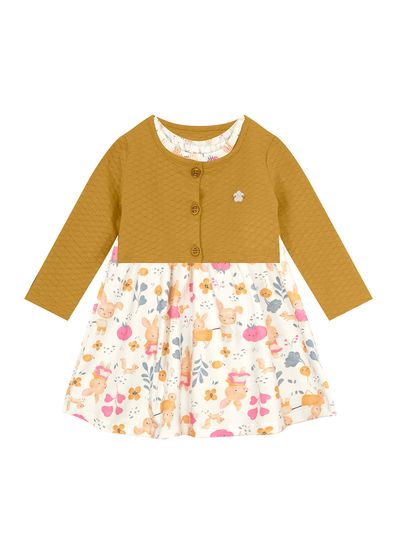 Conjunto bebê menina de coelhinho Brandili Baby - G