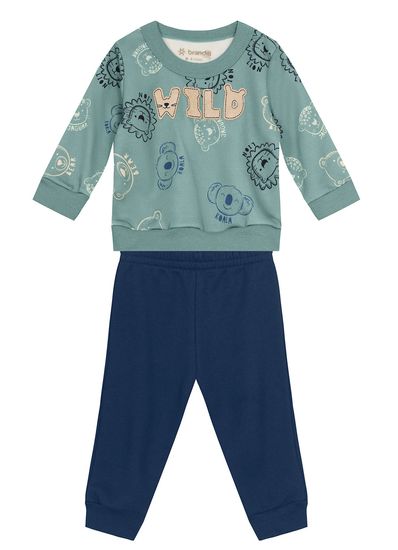 Conjunto bebê menino de bichinhos Brandili Baby - 1