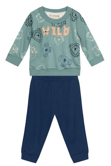 Conjunto bebê menino de bichinhos Brandili Baby - G
