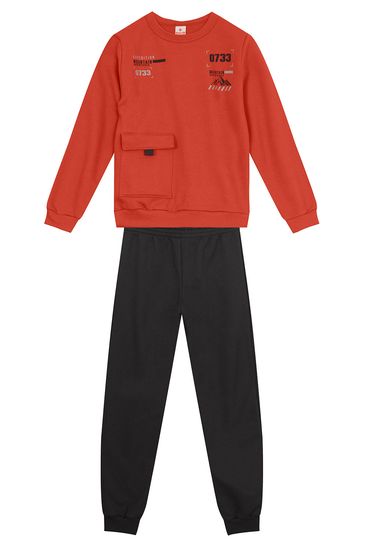 Conjunto infantil menino em moletom Brandili - 10