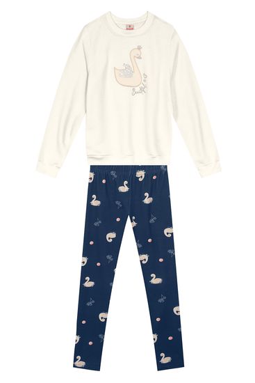 Conjunto infantil menina charmoso brilhante Brandili - 10