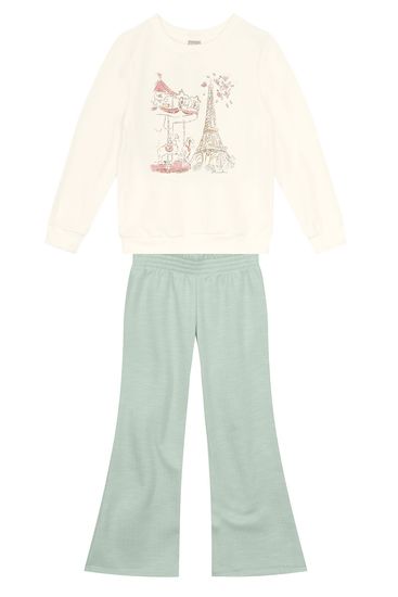 Conjunto infantil menina de carrossel Mundi - 10