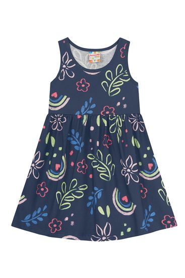 Vestido infantil menina florido brandili-1