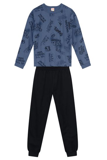 Conjunto infantil menino descolado de skate Brandili