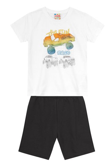 Conjunto infantil menino de carrinho Brandili - 1