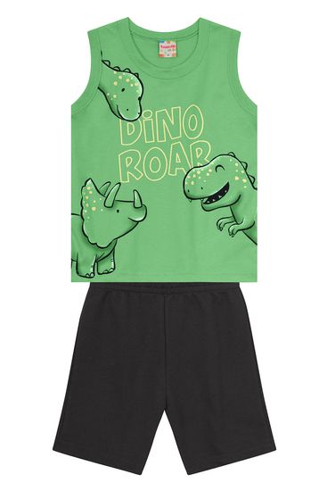 Conjunto infantil menino de dinossauro Brandili - 1