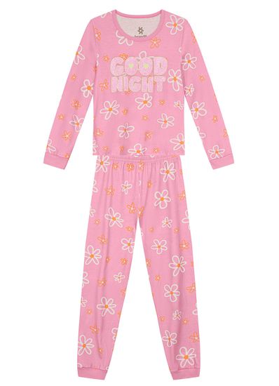 Pijama brilha no escuro infantil menina Brandili  - 12