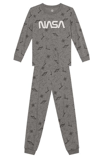 Pijama infantil menino da NASA brilha no escuro Brandili - 12
